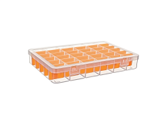 Hipaş Plastik - 36 Bölmeli Kapaklı Organizer Kutu - TK-5049